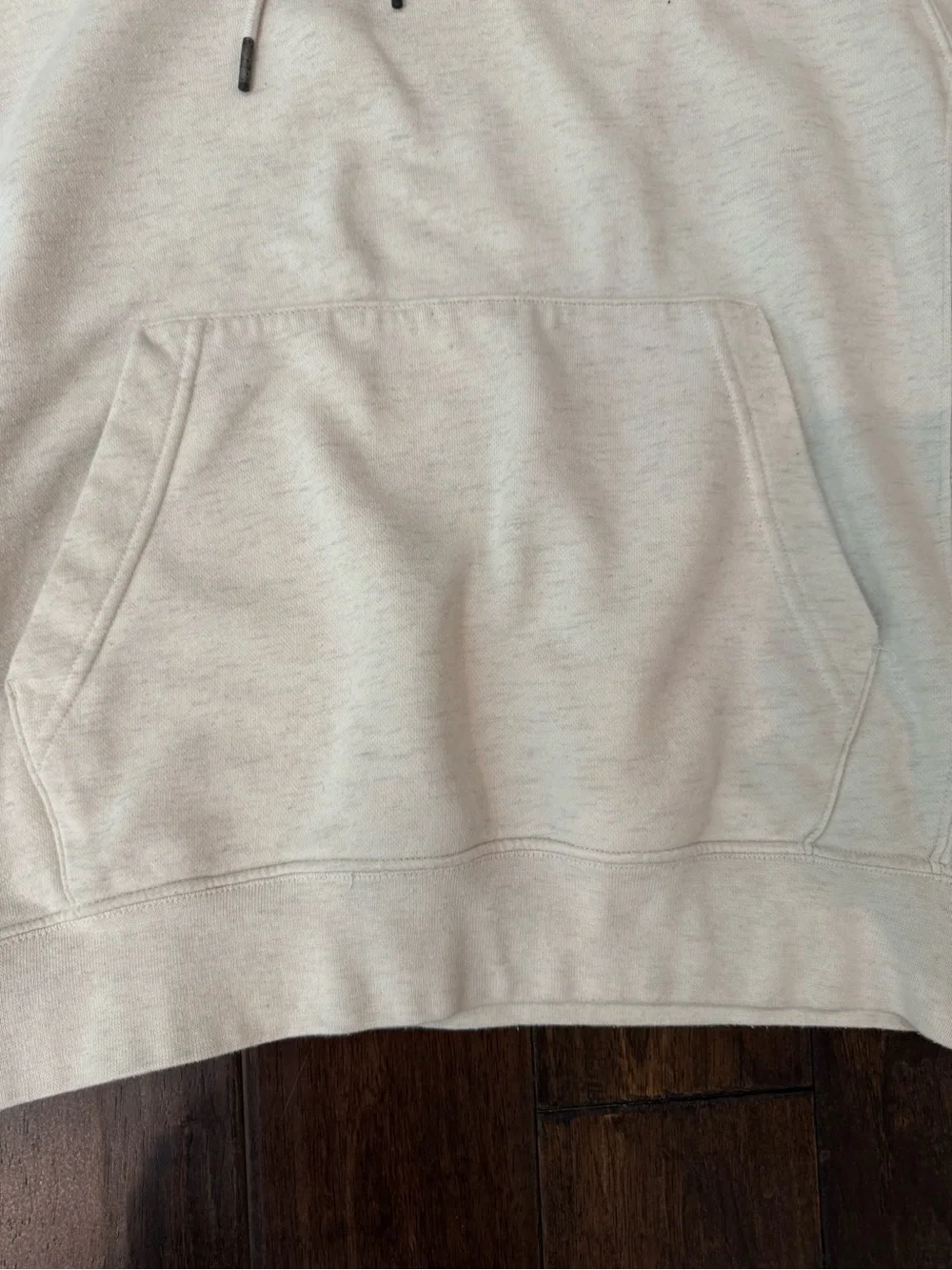 Nike Cream Pullover Hoodie with Embroidered Logo